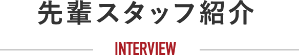 先輩スタッフ紹介